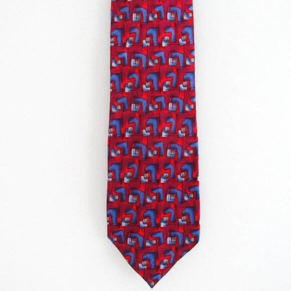 J. Garcia Men's Silk Tie - Picture 2 of 5